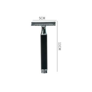 دليل الحلاقة مستقيم حافة المقاوم للصدأ شارب شفرة حلاقة مزدوجة حافة سلامة مقبض طويل فراشة مفتوحة سكين الحلاقة الحلاقة - Product Image 6