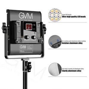 GVM Official 480LS Kits d'éclairage vidéo PRO <span class=keywords><strong>LED</strong></span> de haute qualité avec contrôle APP, Bi-Color Variable 2300 ~ 6800K pour la photographie vidéo - Product Image 6