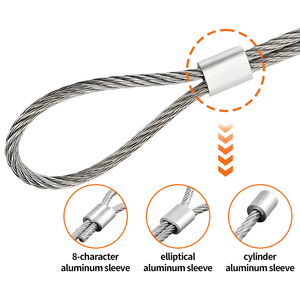 Acessórios de Alumínio para Corda de Aç<span class=keywords><strong>o</strong></span>: Luva Oval, Trava de Linha para Anzol, Mandril de Furo Único, Clipe de 8 Furos, Liga de Alumínio, Fabricantes - Product Image 2