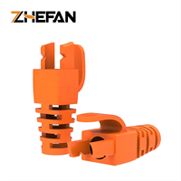 ZHEFAN Mixed Color Soft Pvc Cat5e Cat6 Rj45 Ethernet-Netzwerk kabel Zug entlastungs stiefel Kabelst ecker Stecker abdeckung