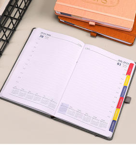 Agenda, planificateur, journal, carnet de notes LABON 2025 avec couverture en cuir PU - Product Image 2