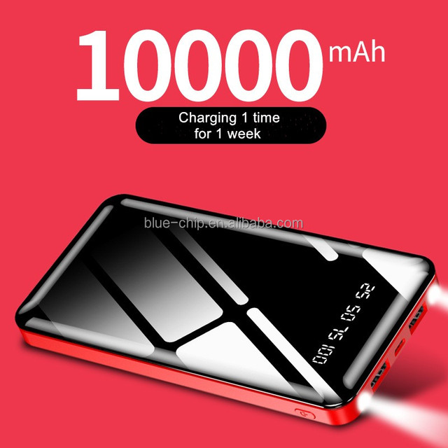 Factory Selling the New Mini Power Bank 20000mah Portable Powerbank Mirror 10000mah Power Banks