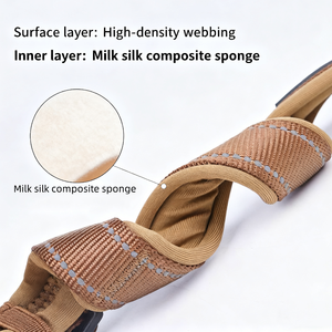 <span class=keywords><strong>Collar</strong></span> para mascotas antichoque reflectante de nailon ajustable acolchado con esponja para perros medianos con accesorio de correa - Product Image 4