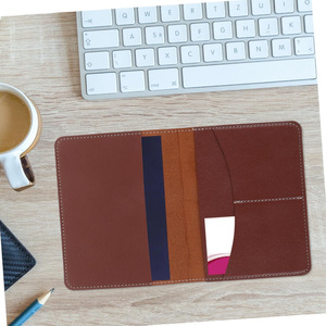 In stock PU leather passport <b>holder</b>, card <b>holder</b>, travel portable travel bag for visas, plane tickets, bank cards, and <b>ID</b> cards. - Product Image 4