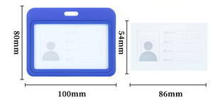 Porte-clés en plastique personnalisé Porte-cartes rigide en PVC Porte-clés Longue lanière Longes de permis de travail avec logo personnalisé - Product Image 5
