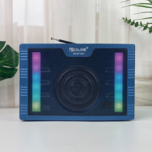 ELETREE RX-BT159S Enceinte Portable avec Lumière Disco, Bluetooth, Panneau Solaire et Radio Sanio, <span class=keywords><strong>Poste</strong></span> Radio pour <span class=keywords><strong>la</strong></span> Maison - Product Image 1