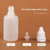 Flacon distributeur de pigments cosmétiques Petit compte-gouttes d'encre en plastique avec base en PP Capacité de 3ml 5ml 10ml 15ml 20ml 30ml 50ml 100ml