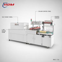 Machine d'emballage thermorétractable électrique automatique pour les applications alimentaires, des boissons, des textiles et des produits chimiques, contrôlée par PLC