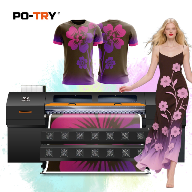 1.8m 64inch Sublimation Printer Machine Vinyl Digital Flex Printing Machine Banner Price Large Format Eco Solvent Printer