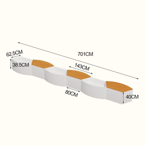 Bac à fleurs extérieur <span class=keywords><strong>en</strong></span> acier inoxydable avec banc intégré, jardinière <span class=keywords><strong>en</strong></span> <span class=keywords><strong>fer</strong></span> <span class=keywords><strong>forgé</strong></span>, séparateur de jardinière et support à fleurs - Product Image 1
