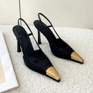 <span class=keywords><strong>Chaussures</strong></span> sexy pour femme à talons hauts de 9 cm en cuir véritable, talon fin, bride cheville, rehaussantes, pour soirée, banquet, cadeau pour elle - Product Image 1