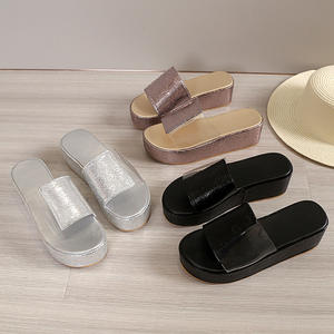 Nouvelles sandales compensées décontractées à semelle épaisse pour femme, grande taille, style européen et américain, pour l'été et l'extérieur - Product Image 5