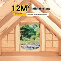 Tente de camping gonflable de luxe, toutes saisons, imperméable, en tissu Oxford, grande tente familiale, installation facile, tente d'extérieur