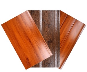 <span class=keywords><strong>Panneau</strong></span> mural extérieur en <span class=keywords><strong>polyuréthane</strong></span> ignifuge et résistant à l'humidité, style européen, imitation bois, <span class=keywords><strong>panneau</strong></span> sandwich PU, bardage métallique sculpté - Product Image 2