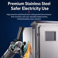 Boîte de distribution électrique murale étanche IP65 en acier laminé à froid, norme européenne
