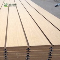 Plaque rainurée en MDF mélaminé UV de 18 mm, haute résistance à l'humidité, norme E2, pour meubles de cuisine - Vente en gros usine