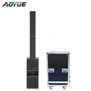 LA512 Active 6x5"/3x3"/2x12"plug and play speaker set Neodymium Pro Column speakers with flight case for church - Product Image 1