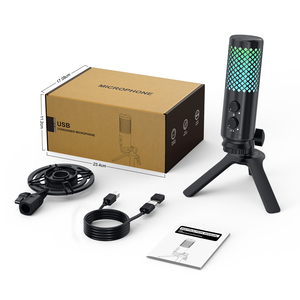 จีน ZTD12 RGB Cardioid รถกระบะโต๊ะเดี่ยวคอนเดนเซอร์ไมโครโฟนสตูดิโอบันทึก - Product Image 1