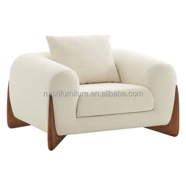 Sedia per il tempo libero per la casa bouclé Fabrictub sedia da salotto Design personalizzato culla singola sedia da soggiorno mobili