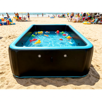 Riesiger PVC-DWF-Aufblasbarer Swimmingpool in Individueller Größe und Form mit Filterpumpe, Tragbarer Außenpool für 4/6/8 Personen, Erwachsene und Kinder