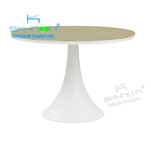 Foshan Fabbrica di lusso tavolo da pranzo all'aperto Vendita Calda all'aperto tavola rotonda Mobili Moderni tavolo da giardino (81027E)