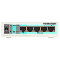 Mikrotik RB260GS Gigabit Ethernet de haute qualité (10/100/1000) Alimentation blanche sur Ethernet PoE CSS106-5G-1S