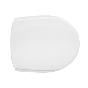 Sedile WC per Pozzi Ginori Idea Plus Forma 6 Bianco 43 cm Lunghezza Cerniere a Loop - Product Image 1