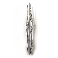 Poignée de porte en laiton massif, forme biomimétique de branche, pour hôtels de luxe, restaurants, grandes portes en bois, poignée de traction robuste