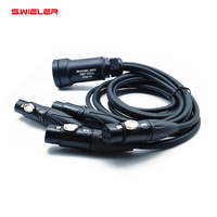 Extenseur de signal réseau DMX512 4 canaux 3 broches avec connecteur XLR vers câble Ethernet CAT5/CAT6, gaine PVC, en stock