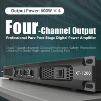 Amplificateur numérique haute puissance 1U neuf d'usine, équipement de performance professionnelle, amplificateur professionnel 600W