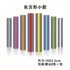 Transparent PET Plastic Water Resistant 14 Colors Letterpress Printed Rectangular Cartoon Simple Style Promotional <b>Bookmarks</b> - Product Image 6