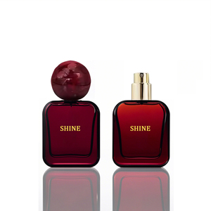 ขวดน้ำหอมแก้วขนาด30มล. 50มล. ดีไซน์ใหม่สีฟ้าสีชมพูแดงโคโลญจ์ใสสำหรับหมวกบอลดีไซน์ใหม่หรูหราออกแบบได้ตามต้องการ - Product Image 1