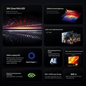 ทีวี Redmi X65 2026 รุ่นดั้งเดิม ขนาด 65 นิ้ว มินิ LED 4K Ultra HD 144Hz ระบบปฏิบัติการ HyperOS ความละเอียด 3840*2160 สมาร์ททีวีสำหรับเล่นเกม - Product Image 6