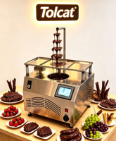 Mesin Peleleh Cokelat Komersial Grosir 5.5L Dispenser Cokelat Pilihan Warna yang Dapat Disesuaikan untuk Bisnis Makanan dan Minuman