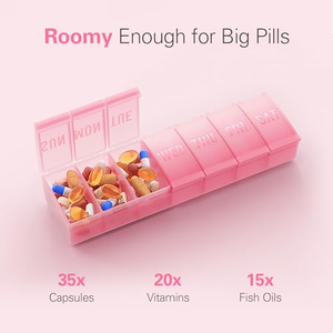 กล่องยาแบบพกพา 7 ช่องสำหรับเดินทาง - Product Image 5