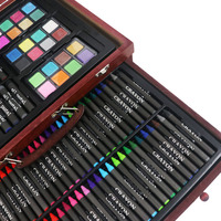 Vente en gros de 143 pièces de matériel de dessin et de coloriage professionnel de luxe en bois pour enfants