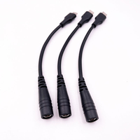 Câble d'alimentation USB-C mâle vers DC 5,5x2,1 mm femelle, adaptateur DC5521 femelle vers USB-C pour routeur, bande LED