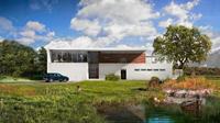 Projet résidentiel au Panama, villa de style moderne, design extérieur et intérieur de la maison, meubles, modèle 3D, idées de design d'intérieur