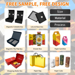 Boîte-cadeau personnalisée avec fermeture magnétique, boîte en carton rigide avec couvercle rabattable, boîte en papier avec fenêtre, emballage en gros pour cosmétiques - Product Image 5