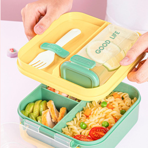 Lunch Box <b>Set</b> With Water Bottle Portable <b>Microwaveable</b> Sealed Bento For Students Picnics Fruits Snacks - Product Image 4