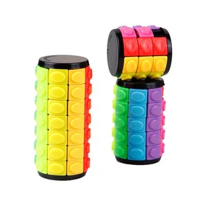 3D đầy màu sắc trêu ghẹo não Fidget cảm giác ngón tay ma thuật tháp khối thông minh Đồ chơi xoay và trượt khối câu đố - Product Image 1