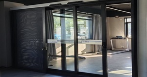 Puerta Corredera de Aluminio de Alta Calidad GADE101, de Tres Vías, Sin Aislamiento, para Espacios Interiores Comerciales - Product Image 4