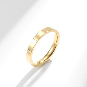 Unisex Minimalist 3mm Titanium Steel <b>Ring</b> Gold Black Blue Rose Gold Silver Stackable Couple <b>Rings</b> Fashion Pinky <b>Ring</b> Gift - Product Image 4