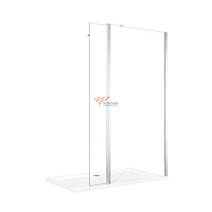 Angolo angolo neo angolo duschkabine <span class=keywords><strong>doccia</strong></span> temperato custodie in vetro porte pieghevoli con rullo - Product Image 2