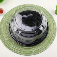 Vente en gros en vrac boîte en plastique transparent pour gâteau plateau de service gâteau dôme en vente emballage boulangerie récipient à gâteau jetable