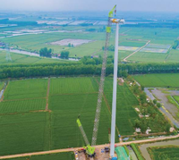 Grue sur chenilles haute performance ZCC9800W 800T pour l'énergie éolienne, destinée aux équipements de levage industriels et aux infrastructures lourdes