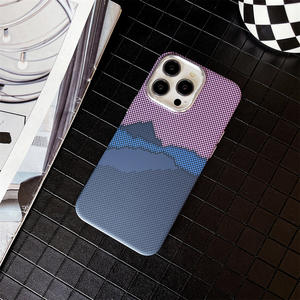 Custodia sottile in carbonio opaco di lusso con motivo <span class=keywords><strong>Cloud</strong></span> Cover personalizzata per <span class=keywords><strong>iPhone</strong></span> 12 13 14 15 16 Pro Max - Product Image 5