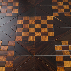 Parquet Multicapa de Roble Tropical AS2047 con Bisel Prensado Grado ABCD 20mm 16mm 18mm, Sistema T&G Radial para Proyectos Comerciales - Product Image 1