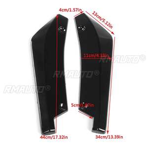 2x Diffuseurs de pare-chocs arrière universels pour BMW E39 E46 E53 E90 E92 E93 E60 E61 X5 E70 X6 E71 Noir brillant - Product Image 6