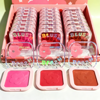 Poudre de blush romantique aux fleurs, 720 pièces, plusieurs teintes, haute pigmentation, longue tenue, éclat lumineux, logo personnalisé